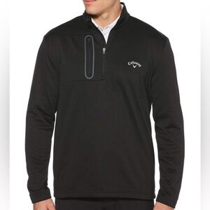 Callaway Mens Quarter Zip Pullover - Black